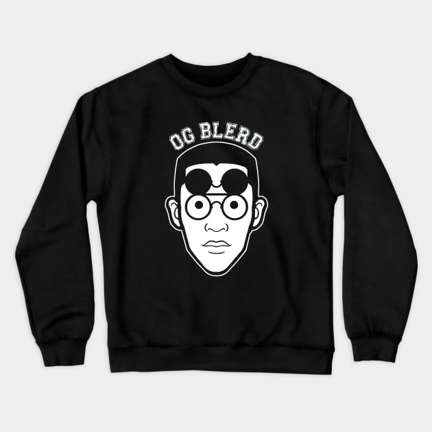 OG Blerd Crewneck Sweatshirt by BlackActionTeesOnDemand